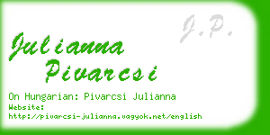 julianna pivarcsi business card